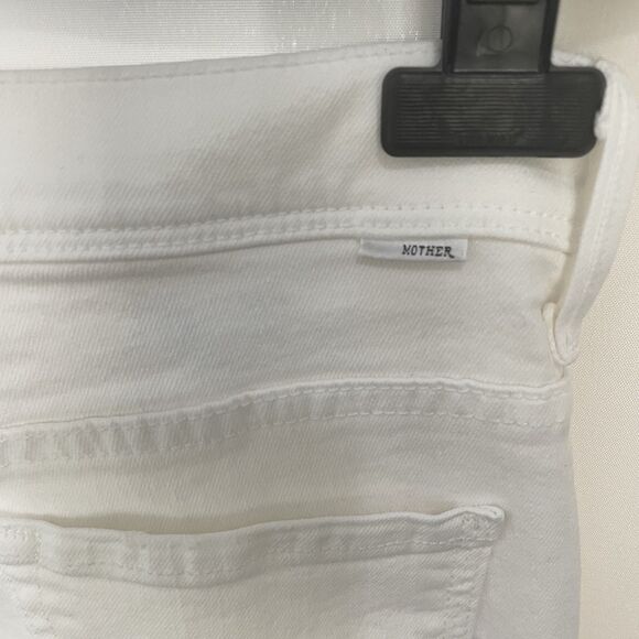 Mother Jeans The Cruiser White Flared Sz 25 - Picture 10 of 16
